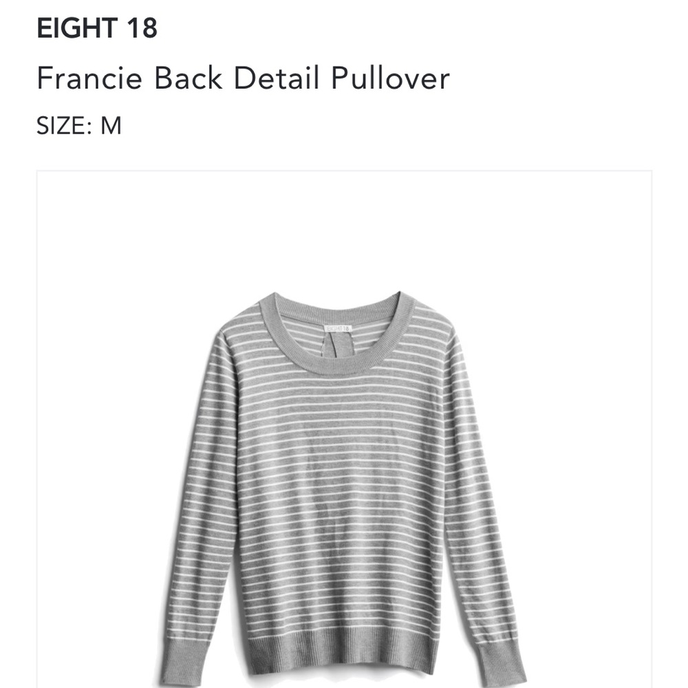 Eight 18 Francie Back Detail Pullover